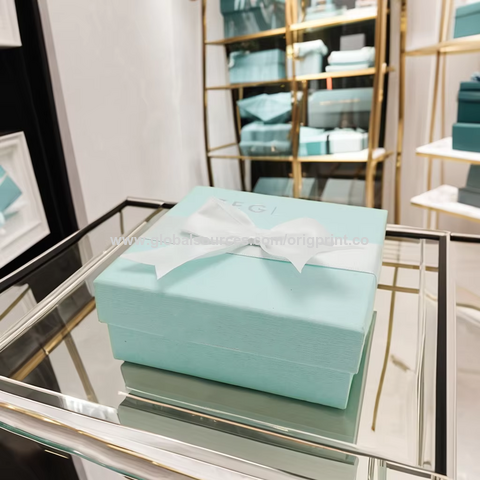 Boîte Cadeau de Luxe Premium en Carton avec Couvercle Carré et Logo Personnalisé, Boîte d'Emballage Pliante en Papier avec Ruban pour Rangement