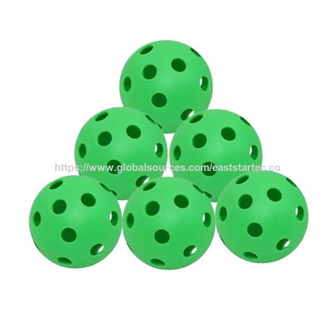Bolas de Pickleball de 40 furos, itens de venda quente. Várias cores disponíveis.