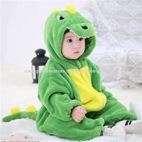 Mono de bebé para primavera y otoño, ropa gruesa y cálida para salir, mono de dinosaurio súper lindo para niños, ropa para gatear en casa
