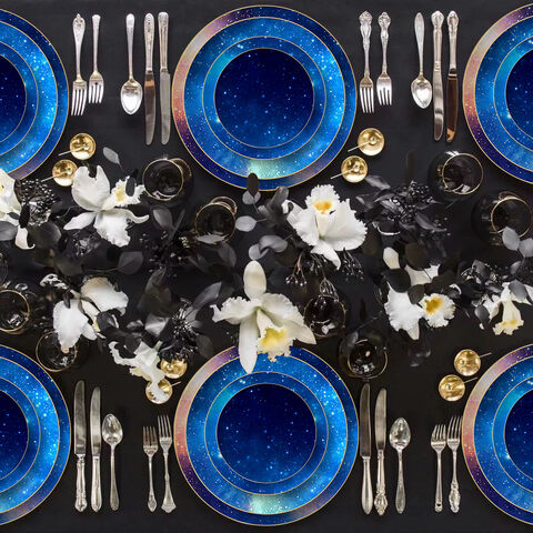 Luxuriöses Premium-Tafelgeschirr-Set aus edlem Bone China für Bankette/Hotels/Feierlichkeiten