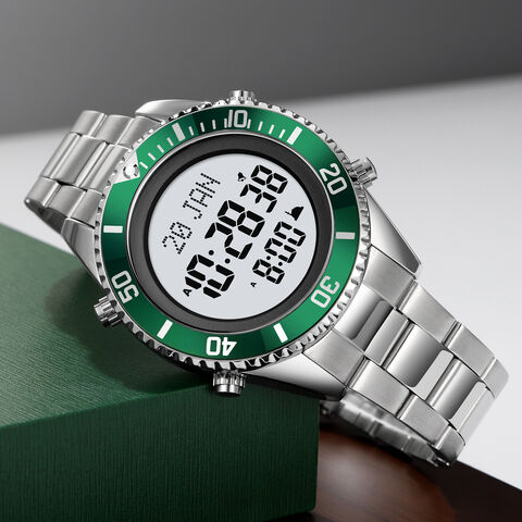 2024 New Skmei 2141 Muslim Prayer Watches Stainless Steel Strap