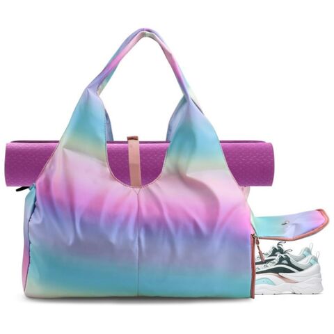 Bolsa de Yoga Impermeable, Bolso de Gimnasio, Bolso de Fin de Semana con Compartimento Individual para Zapatos y Bolsillos Internos, Gran Capacidad, OEM/ODM for sale at factory direct price