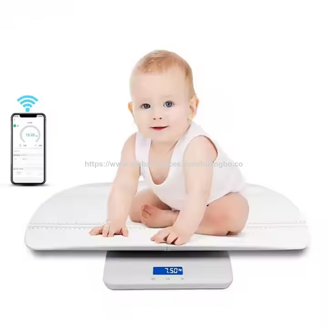 Balança Digital Eletrônica Profissional para Bebês Recém-Nascidos, Animais de Estimação e Crianças Pequenas com Display LCD ABS, Medidor de Peso e Crescimento até 30 kg