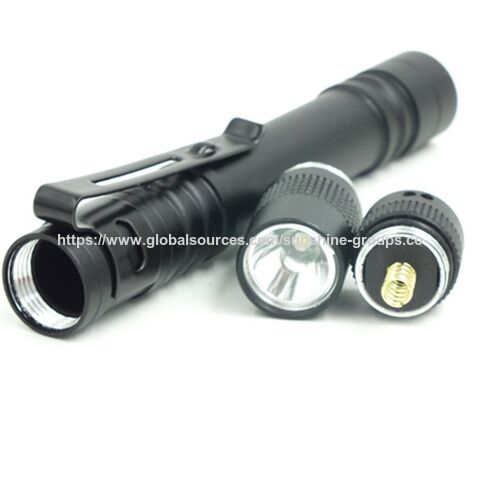 Mini lampe de poche N° 7 en forme de stylo, alliage d'aluminium, étanche, avec clip de stylo, lumière cadeau, petite lampe de poche for sale at factory direct price