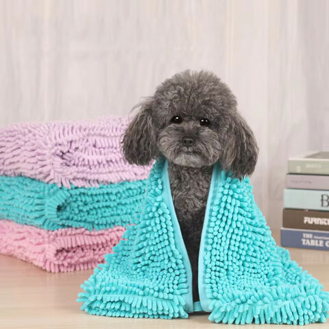 Serviette de séchage pour chien de toilettage avec nouveau motif