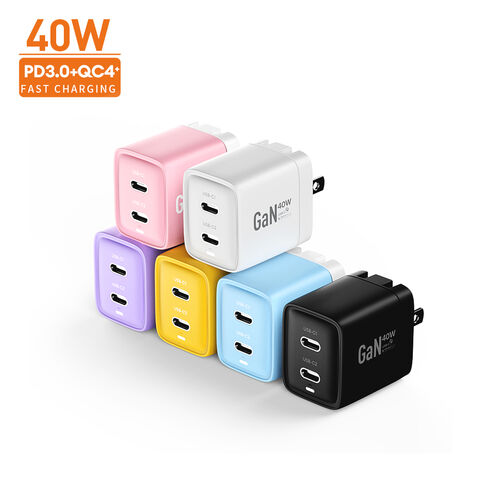 Chargeur Rapide Mural Vina Mini Type-C 40W 20 Watts avec Prises AU EU US pour iPhone 8 Plus en Gros - Produits Tendances