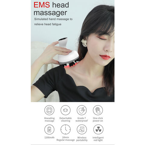 OEM ODM EMS Body Massager Scalp massage IPX7 Waterproof Head SPA Massage Hair Grow Head Massage for Home Traveling for sale at factory direct price