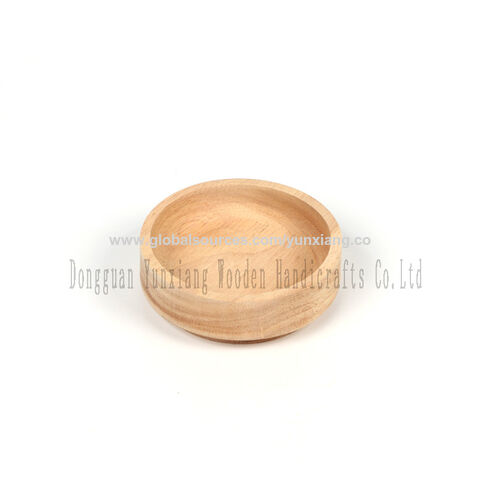 Cuenco redondo de madera ideal para nueces, dulces, aperitivos, snacks, aceitunas y salsa - Venta al por mayor