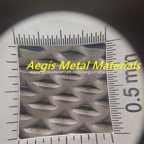 Titanium Expanded Screen Mesh Grade 1 2 99.95% Pure Titanium Iridium ...