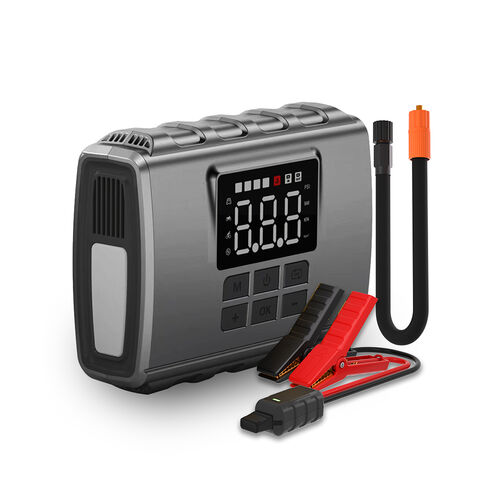 Inflador de Neumáticos de Emergencia Multifunción 150PSI Compresor de Aire Portátil 12V Arrancador de Coche Banco de Energía con Carga Rápida USB for sale at factory direct price