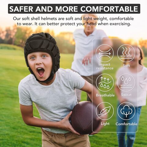 Casco de Flag Football Juvenil, Carcasa Blanda, Protección para Rugby, Gorro de Scrum para Jóvenes y Adultos