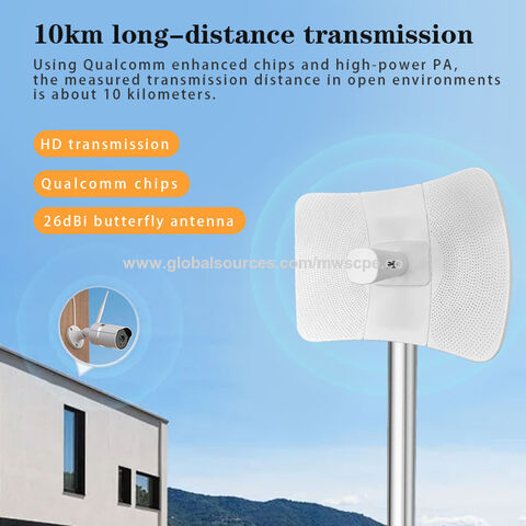 Outdoor Cpe 10km Waterproof Network Access Point Network Ap Amplifier ...