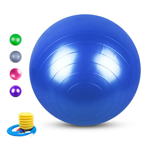 Ballon de fitness écologique en PVC anti-éclatement pour yoga et pilates en gros for sale at factory direct price