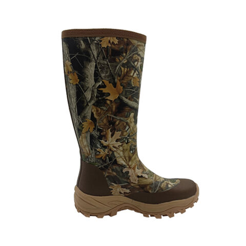 Bottes de pluie pour hommes, bottes de chasse, bottes de pluie en caoutchouc camouflage, bottes en caoutchouc for sale at factory direct price