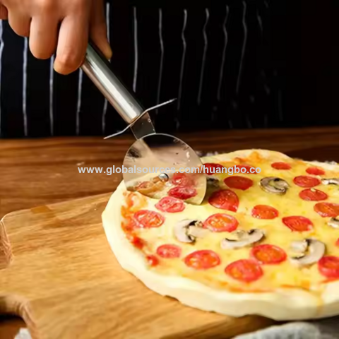 Coupe-pizza à roulette en acier inoxydable 430 de qualité supérieure, écologique et de qualité alimentaire, pour la maison for sale at factory direct price