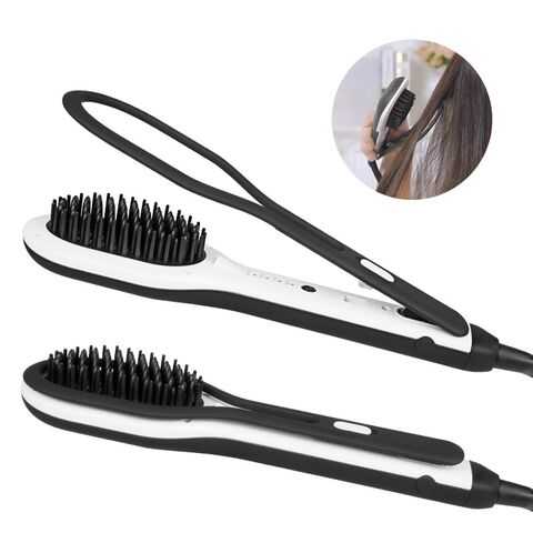 Atacado de fábrica OEM Controle de temperatura Alisador de cabelo elétrico Pentes elétricos para uso doméstico