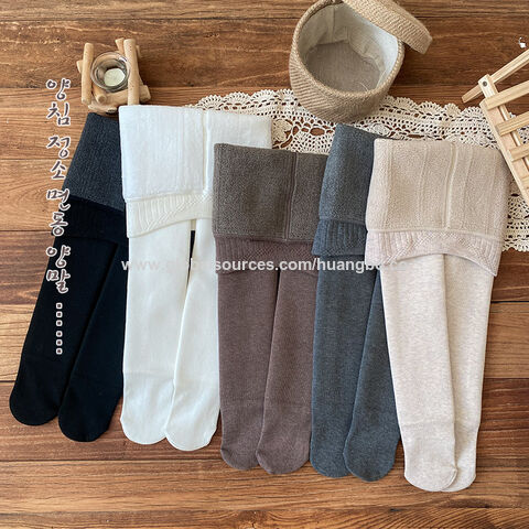 Leggings de forro polar para niñas, pantalones de otoño e invierno para niños, pantalones térmicos gruesos para bebés con medias, suéteres para niñas