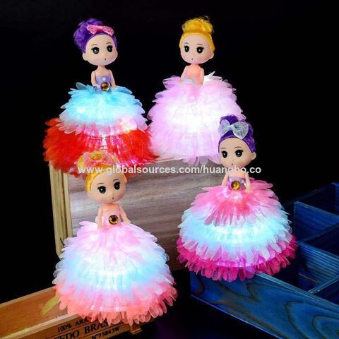 Glowing doll dress doll ring toy gifts Hot sale of children's glowing toys Glow novelties