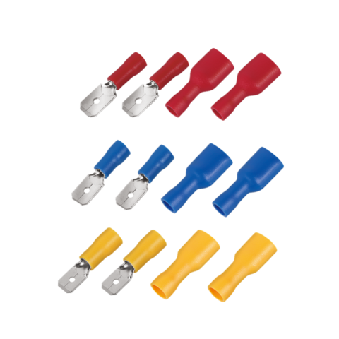 Fdd5.5 250 Preinsulated Crimping Cable Copper Spring Spade Lug ...