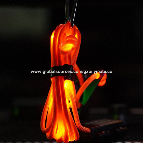 Outdoor Luminescent Windproof Rope Fixed Canopy Light Rope Tent Caution ...