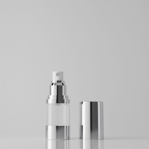 Frasco Airless com Bomba, Frasco Cosmético Airless de Luxo 15ml 30ml 50ml, Frasco com Bomba Airless Transparente para Loção e Essência for sale at factory direct price
