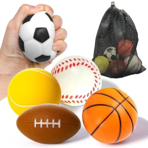 Pelotas Deportivas de Espuma de 2.5 pulgadas y Bolsa de Malla para Niños Mayores de 3 Años - Pelotas Saltarina para Parque Infantil for sale at factory direct price