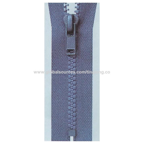 Tingxing Suministro cremallera de nylon / resina / metal con tirador decorativo de extremo abierto con dientes triangulares, cremallera de metal, cremallera de resina, cremallera de nylon for sale at factory direct price