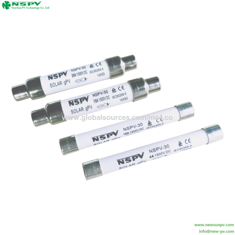 Fusible Solar 10x85mm 2-30A de Alto Rendimiento gPV