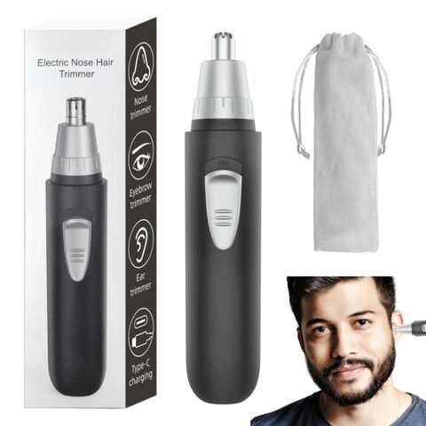 Aparador Elétrico Preto para Pelos do Nariz, Removedor de Pelos do Nariz e Orelha para Homens e Mulheres for sale at factory direct price