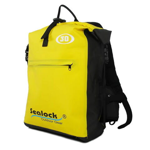 Mochila Amarilla Grande Multifuncional, Impermeable para Viajes y Deportes, con Compartimento para Portátil y Cremallera