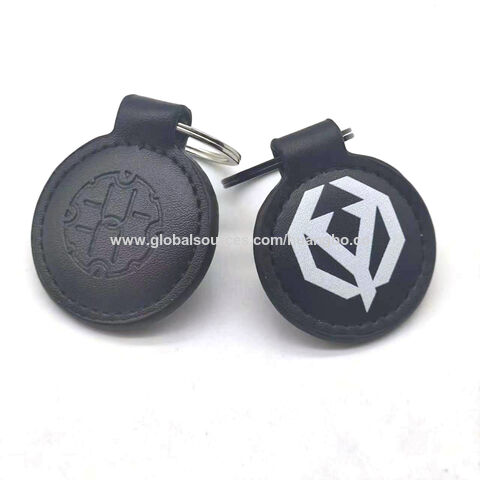 Werbegeschenke Leder Schlüsselanhänger Logo Design Muster Werbung Metall PU Auto Anhänger Leder Schlüsselanhänger