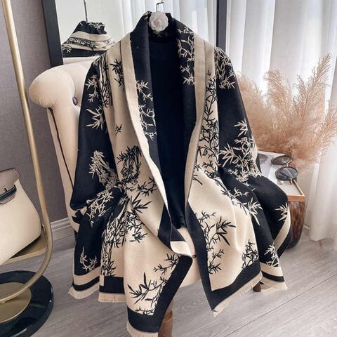 Buy China Wholesale Latest Design Flower Pattern Pashmina Shawls