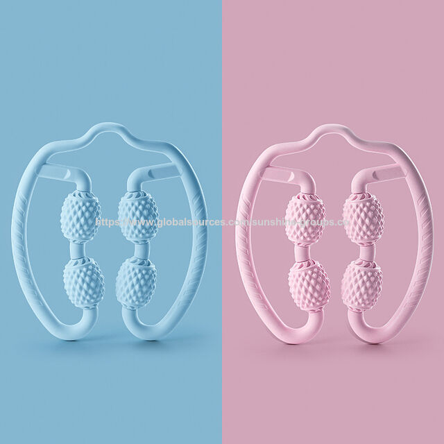 Manuelle 4-Rad U-Form Punktmassage Roller zur Muskelentspannung und Schmerzlinderung - Werbe-Massagegeräte Sportmassagegerät