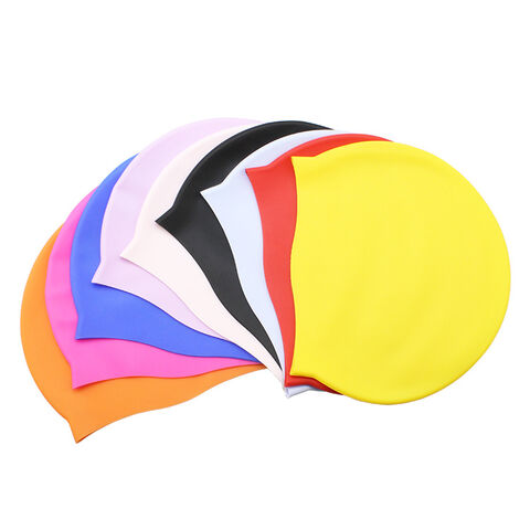 Bonnet de bain en silicone étanche pour hommes et femmes adultes avec logo personnalisé imprimable for sale at factory direct price