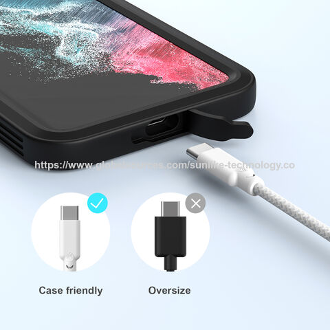 OEM ODM sunlike extremely slim cable ,case friendly 9mm ,light weight and easy to carry,Mini size , C to C cable for sale at factory direct price