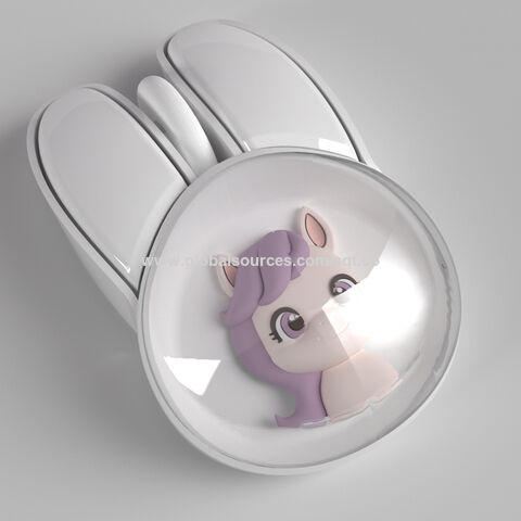 Nouvelle arrivée Mofii colorée 2.4G sans fil + Bluetooth double mode rechargeable transparente en forme de lapin mini souris avec lumière / Petit Poney for sale at factory direct price