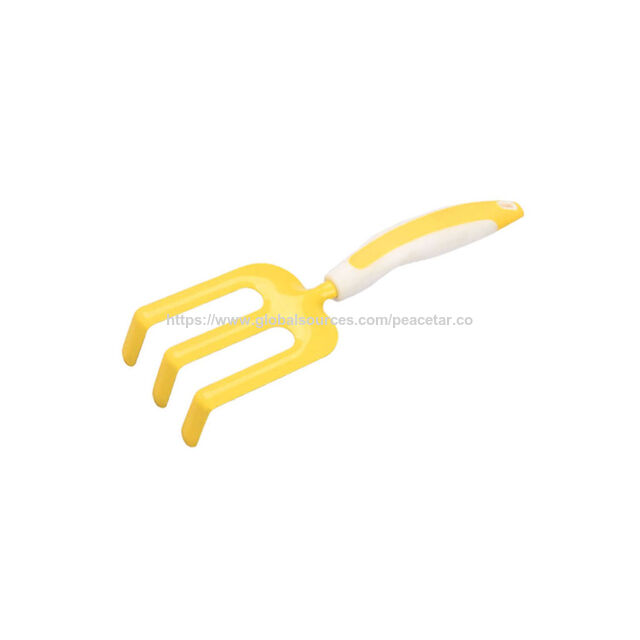 Fourche de désherbage manuelle en acier A3 avec manche en PP et TPR. Longueur de 22 cm x Largeur de 6,5 cm. Outil de jardinage professionnel. for sale at factory direct price