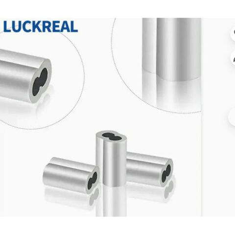 EN13411-3 DIN3093 Fitting Selongsong Oval Aluminium untuk Tali Kawat