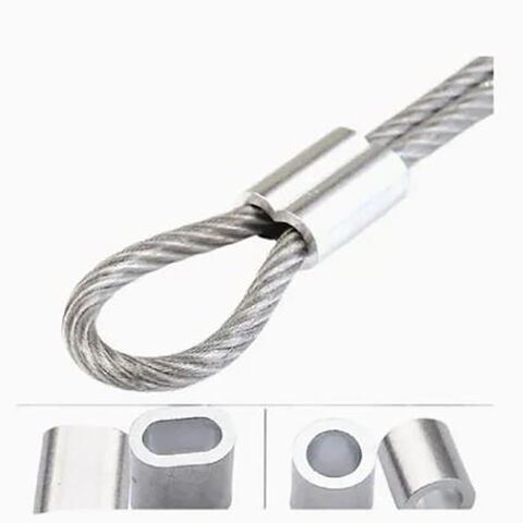 Sling Kabel Kawat Aluminium Oval Ferrule Sleeve