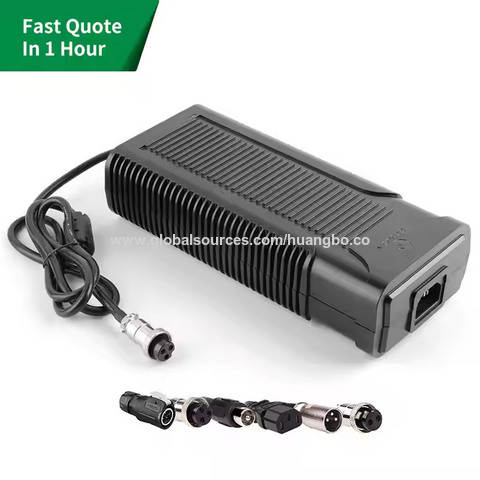 Chargeur de batterie 12V 24V 36V 48V 54.6V 60V 72V 15A 10A 5A pour vélo électrique, voiturette de golf, chariot élévateur