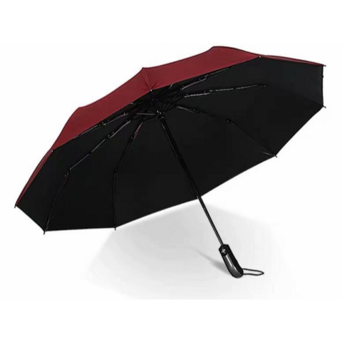 UV black rubber sunscreen sunny umbrella women triple folding advertising umbrella stocklots