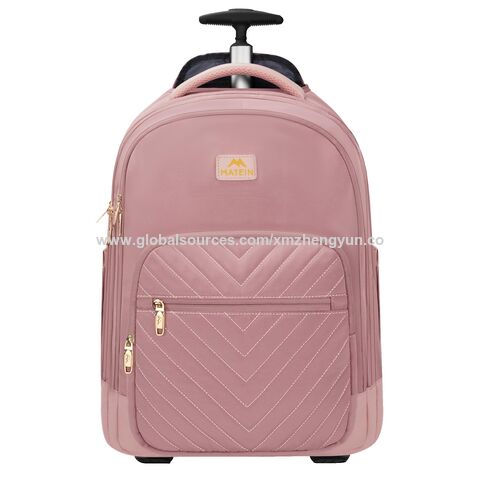 Mochila con Ruedas para Mujer, Mochilas para Portátil de 17 Pulgadas con Ruedas, Equipaje de Mano Grande con Ruedas para Negocios for sale at factory direct price