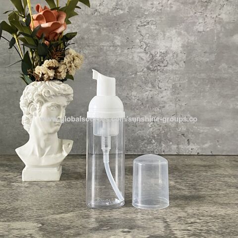 2pcs Foaming Pump Bottles Foaming Soap Pump Dispenser Refillable Foaming Bottles With Brushes 60ml