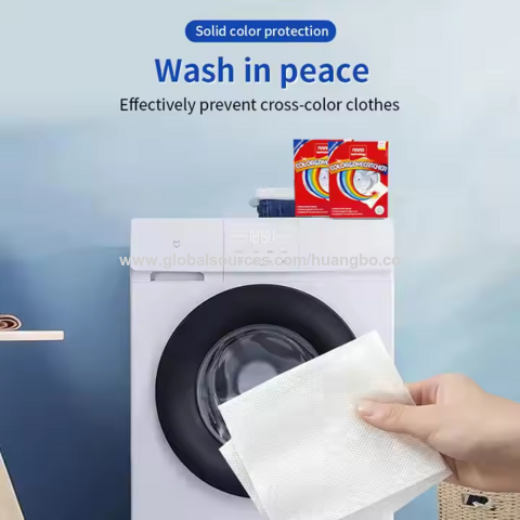 Emballage Personnalisé Comprimés Anti-Décoloration Attrape Couleur Feuilles de Protection pour Linge for sale at factory direct price