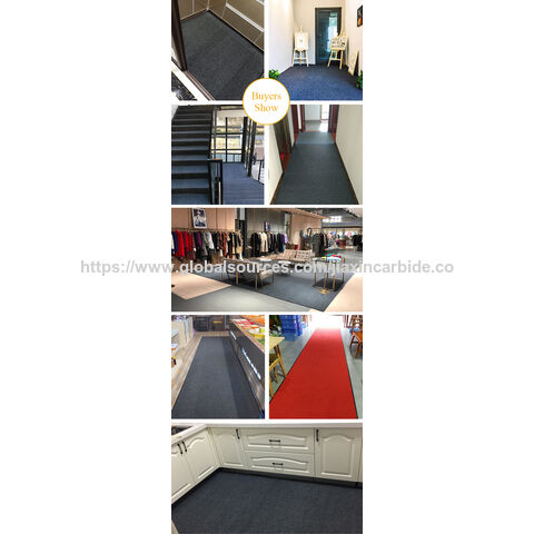 100% Polyester Custom Runner Hotel Corridor Color Strip Double Ribbed ...