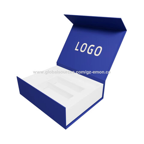 Caja de regalo magnética de papel para 2 botellas de vino, con logo personalizado, tipo libro y diseño delgado