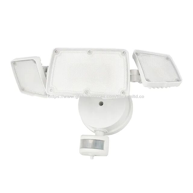 Luz de seguridad LED con sensor de movimiento de 3 cabezales, ABS, impermeable para exteriores, diseño nuevo OEM al por mayor for sale at factory direct price