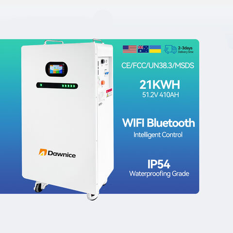 Dawnice OEM ODM 21kwh 410ah 51.2V Baterías Solares de Pared para Almacenamiento de Energía Doméstica Batería Lifepo4