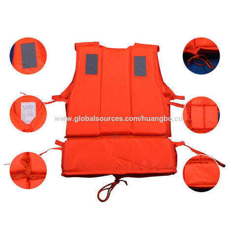 Gilet de sauvetage de travail en mousse épaisse, combinaison de flottaison marine pour adulte, grande flottabilité pour le sauvetage en cas d'inondation