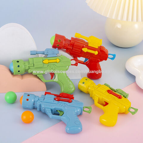 Elastische Tischtennis-Pistole, Spielzeugpistole, kreative Neuheit für Babys und Kinder, lustige Spielzeugpistole, Paintball-Pistolen